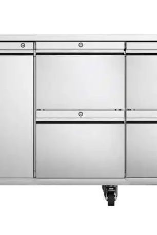 Light Gray Foster EP1/4H/43-314 EcoPro G3 1 Door & 6 Drawer Refrigerated Counter, 585 Litres - Contact Us For Availability