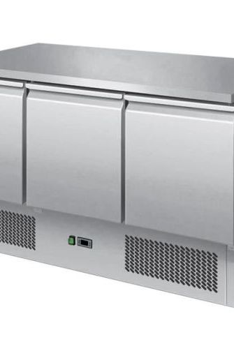 Gray Ice-A-Cool ICE3851GR 3 Door Undercounter Fridge, 380 Litres - Contact Us For Availability