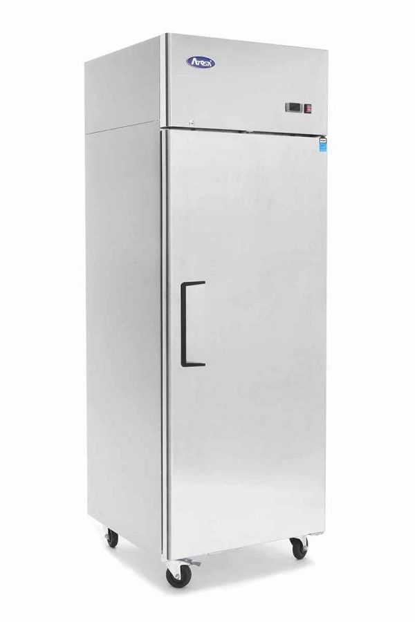 Light Gray Atosa YBF9207GR Slimline Single Door Upright Freezer, 410 Litres - Contact Us For Availability