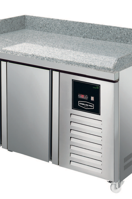 Dark Gray Sterling Pro Green SPI-7-135-20-GR 2 Door Granite Fridge Counter, 290 Litres - In Stock