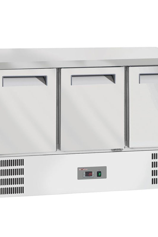 Light Gray Diverso WR-SAG1-T3 Refrigerated counter 3 doors GN 1/1 - Contact Us For Availability