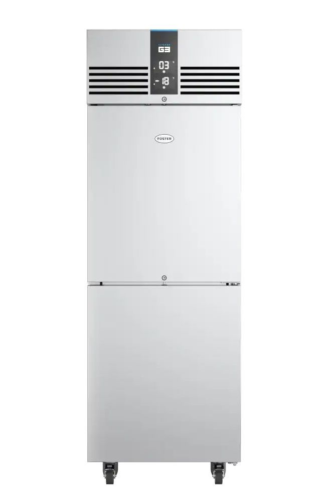 Light Gray Foster EP700HL/41-697 EcoPro G3 Half Door Dual Temperature Upright Cabinet, 270 Litres - In Stock