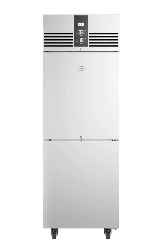 Light Gray Foster EP700HL/41-697 EcoPro G3 Half Door Dual Temperature Upright Cabinet, 270 Litres - In Stock