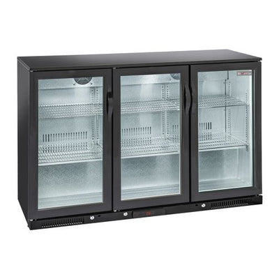 Diverso WR-TAB3-B3 Ventilated "back bar" bottle cooler, 3 swing glass doors - Contact Us For Availability