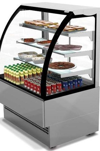 Light Slate Gray Sterling Pro EVO60-SS-R290A Stainless Steel Patisserie Counter, 0.6m / 0.91m Â² Deck - Low Stock