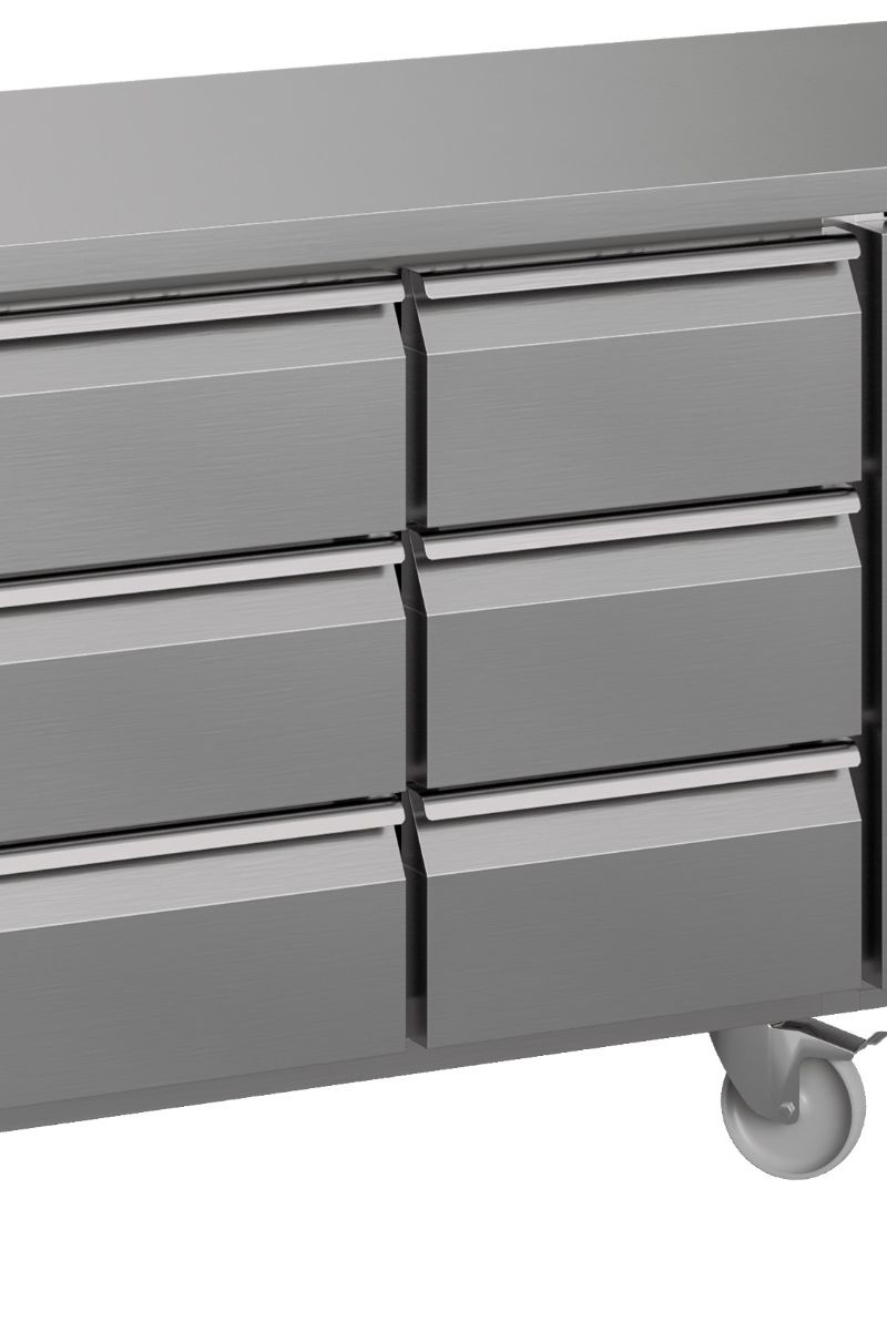 Light Slate Gray Hoshizaki Premier K 2 A 3D 3D C U 6 Drawer Stainless Steel Refrigerated Counter, 301 Litres - Contact Us For Availability