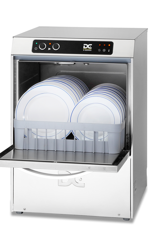 Light Gray DC SD40 Standard Range 400mm Basket Frontloading Commercial Dishwasher, 11 Plates - Contact Us For Availability