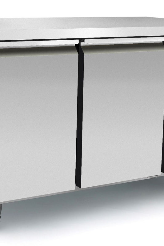 Gray Atosa EPF3422HD 2 Door Preparation Counter Fridge, 280 Litres - Contact Us For Availability