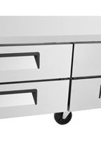 Light Gray Atosa MGF8453GR 4 Drawer Refrigerated Chef Base 340 Litres, 4 x 2/1GN - Contact Us For Availability