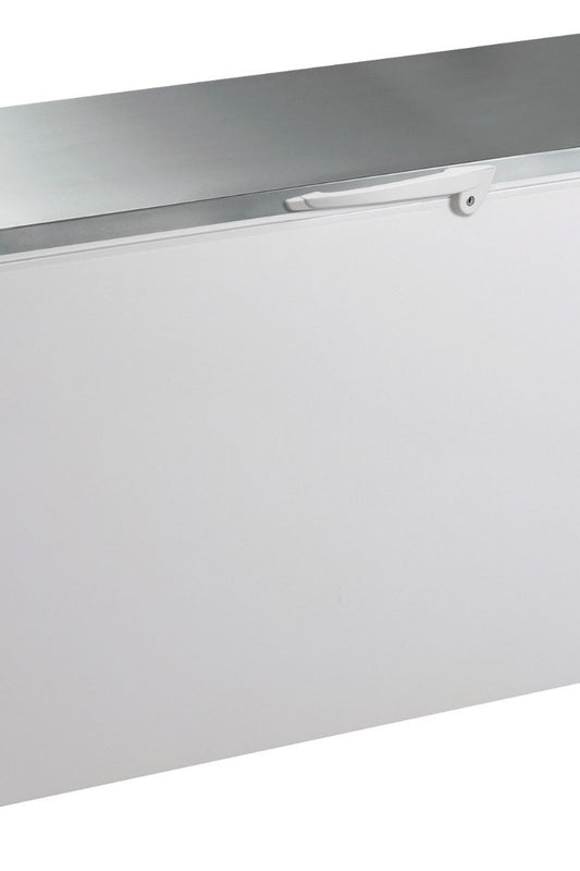 Light Gray Hoshizaki CF 61 SG UK Stainless Steel Lid White Chest Freezer, 566 Litres - Contact Us For Availability