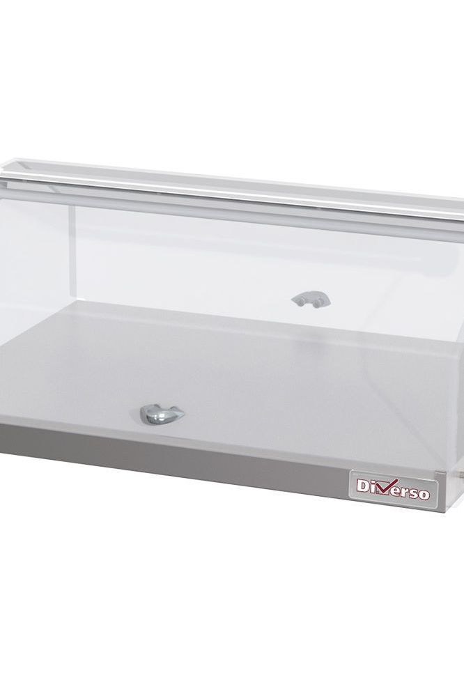 Light Gray Diverso WR-NVN1-75 Countertop neutral display case, 1 level L500mm - Contact Us For Availability