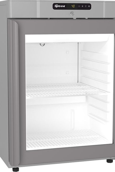 Light Slate Gray Hoshizaki Compact KG220 R-DR G U Glass Single Door Stainless Steel Undercounter Display Fridge, 123 Litres - Contact Us For Availability