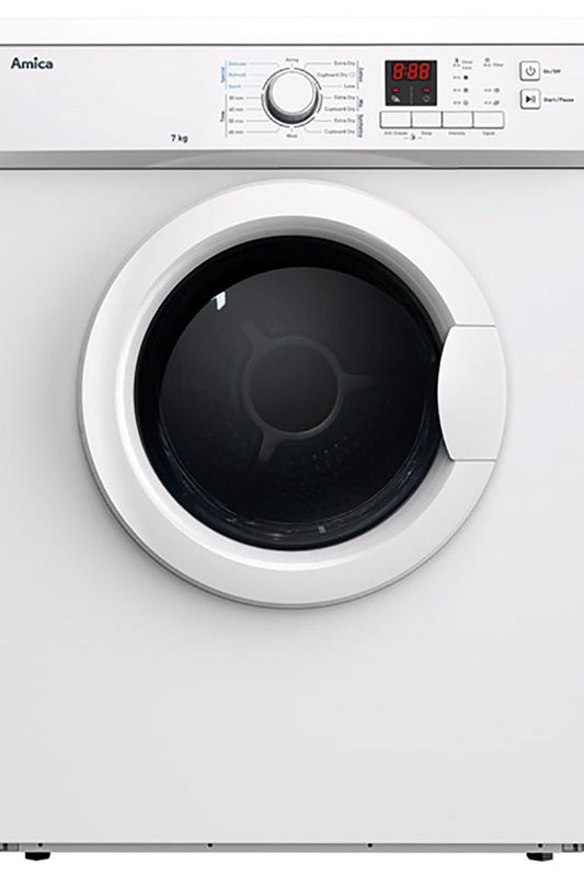 Lavender ADV7CLCW 7kg freestanding vented tumble dryer, white