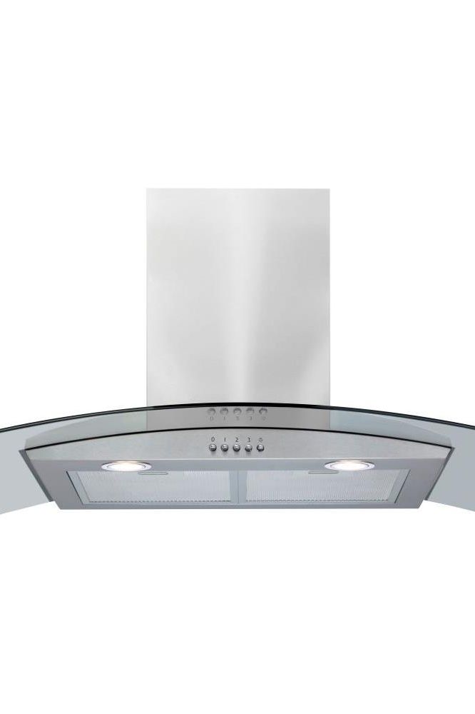 Gray AEC90SS Amica 90cm curved glass extractor