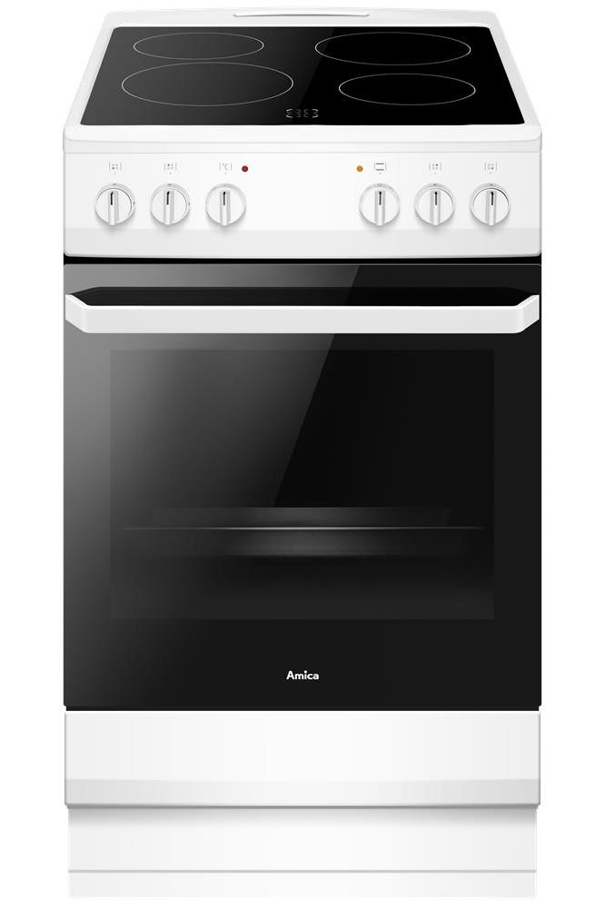 Dark Slate Gray AFC1530WH Amica 50cm freestanding cooker single cavity