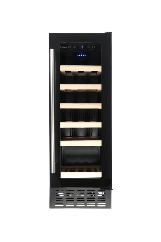 Light Gray AWC300BL Amica Freestanding slimline wine cooler