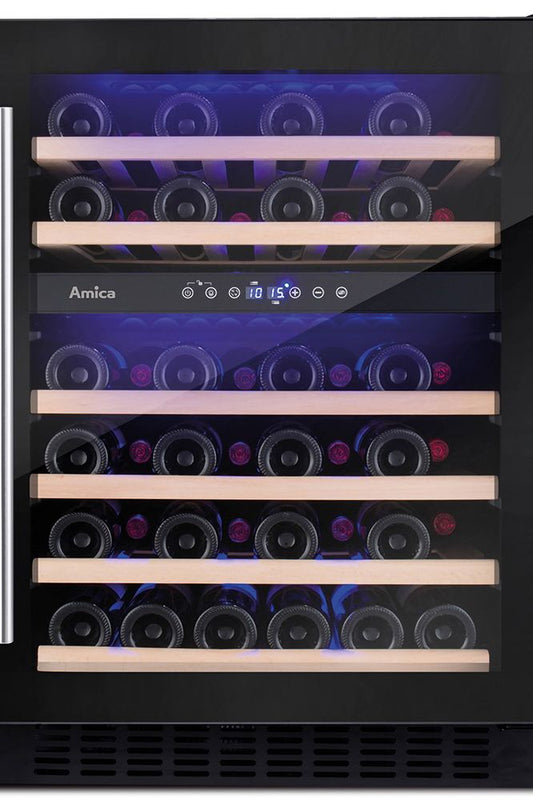 Dark Slate Gray AWC600BL Amica Freestanding wine cooler