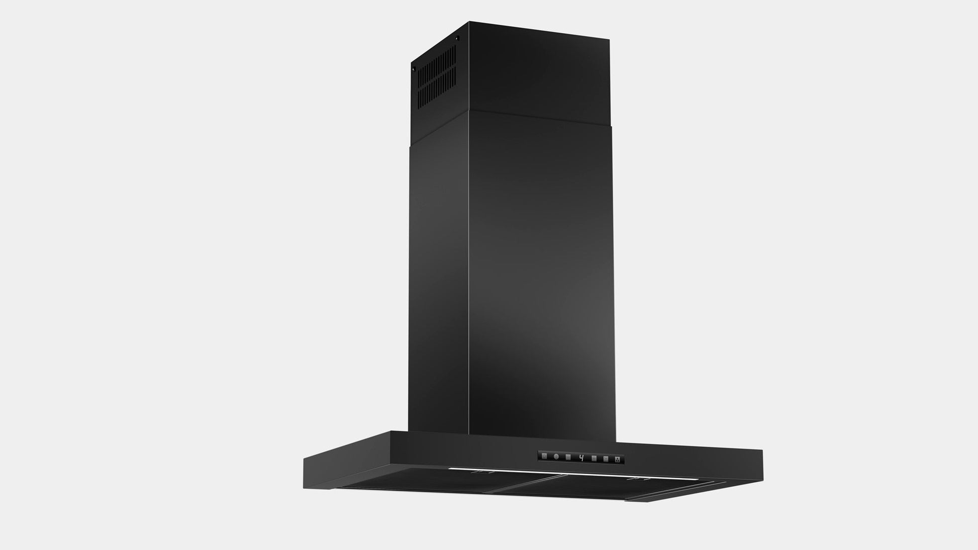 Lavender Airforce B-OX TSE 60cm Wall Mounted Cooker Hood with Touch Control Black Steel Finish