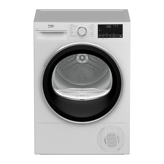 Gray Beko 9kg Condenser Tumble Dryer - Sensor Dry - White