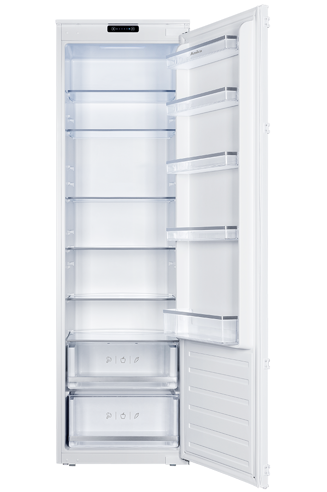 Light Gray BC2763 Amica 54cm integrated larder fridge