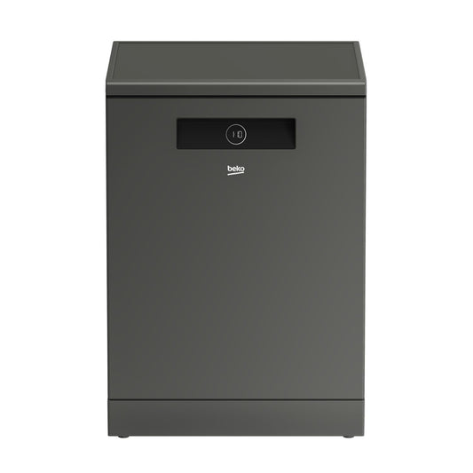 Dim Gray Beko HygieneShield Freestanding Dishwasher - C-Rated Graphite