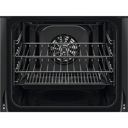 Black AEG 6000 Series BSX23101XM SurroundCook Electric Single Oven - Stainless Steel