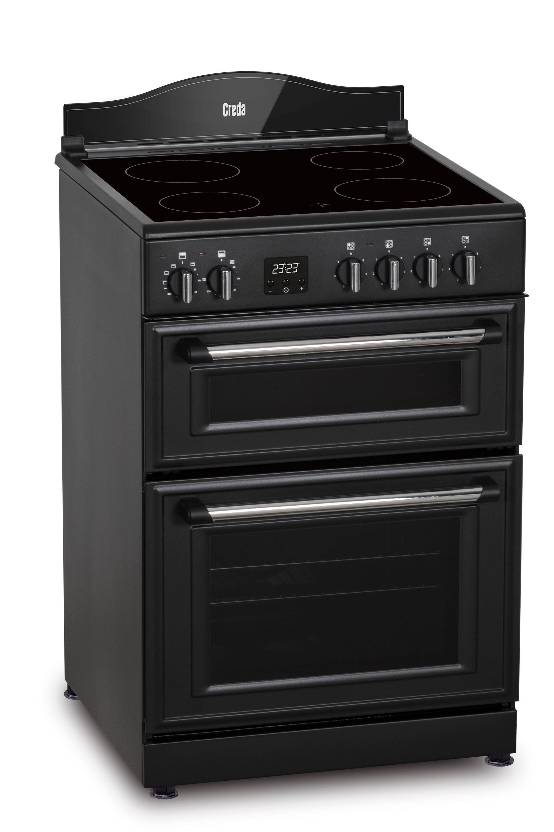 Dark Slate Gray Creda C60CMRA Mini Range Anthracite 60cm Ceramic Double