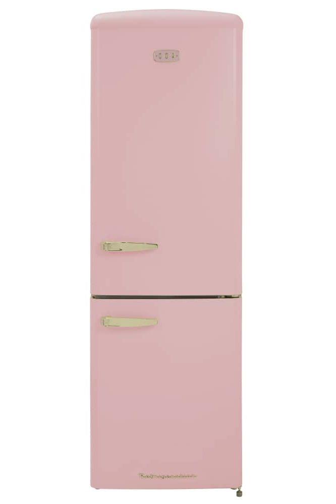 Gray FLORENCE-TEAROSE Retro 60cm freestanding 60/40 fridge freezer