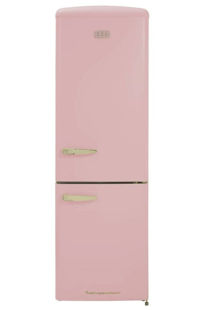 Gray FLORENCE-TEAROSE Retro 60cm freestanding 60/40 fridge freezer