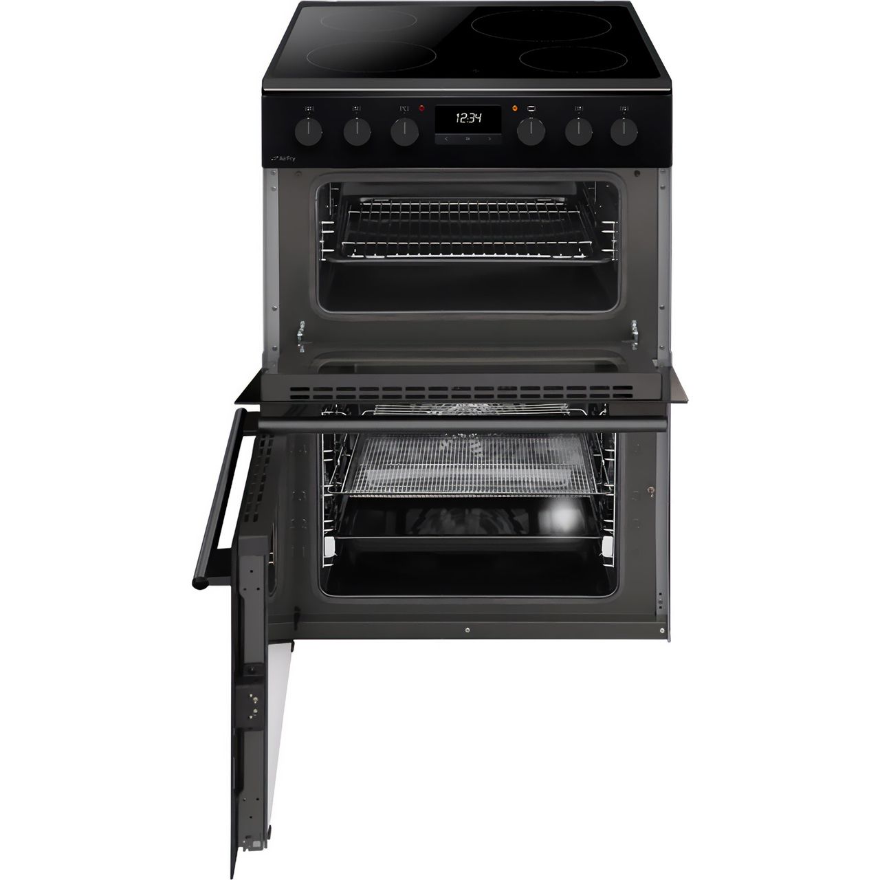 Dark Slate Gray CFC6100MB CDA 60cm Freestanding cooker with Ceramic hob and Air fry tray