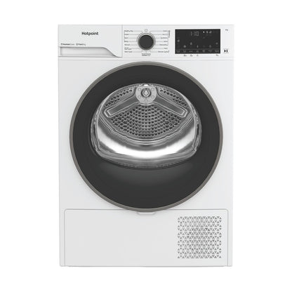 Lavender Hotpoint FabricCare 9kg Heat Pump Tumble Dryer - White