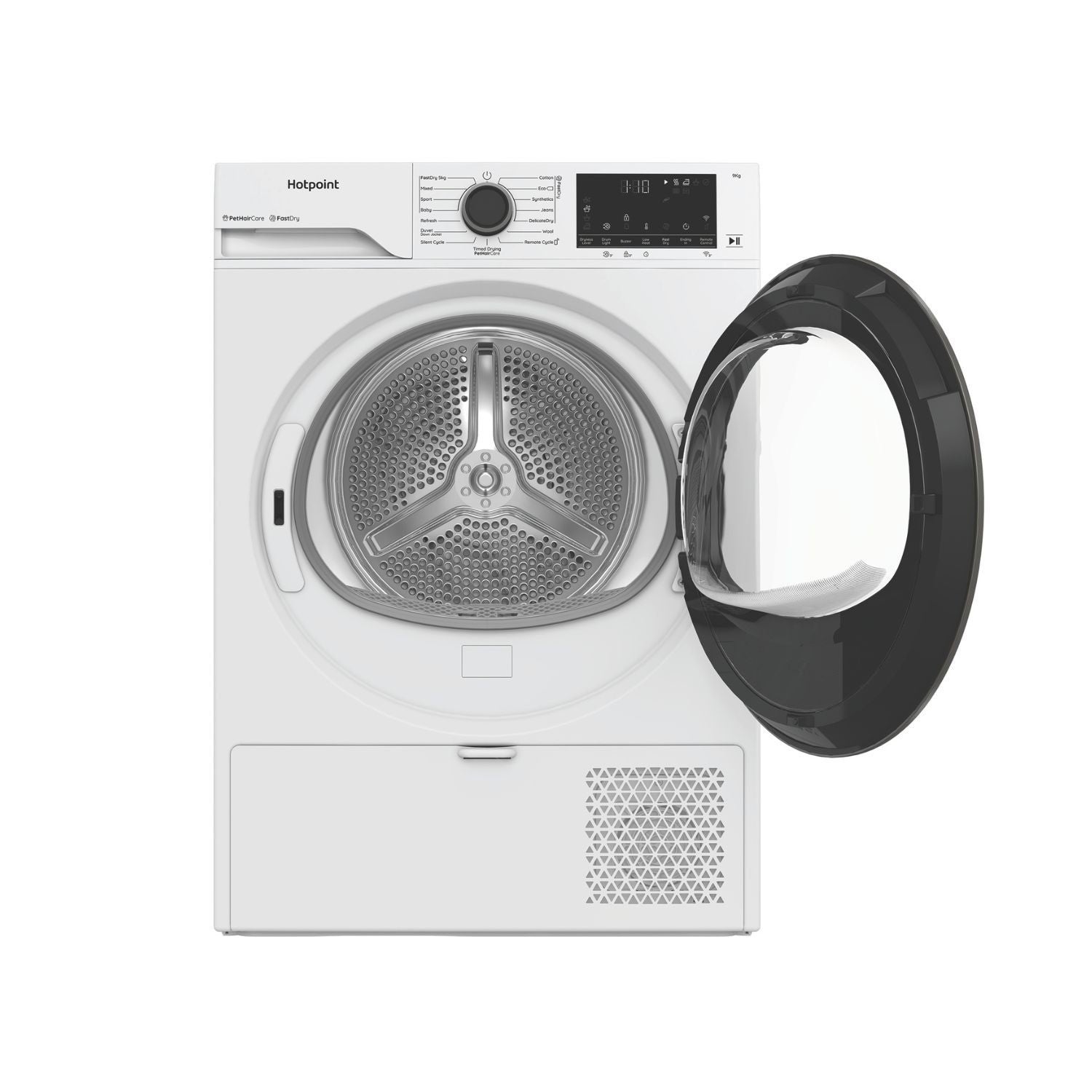 Lavender Hotpoint FabricCare 9kg Heat Pump Tumble Dryer - White