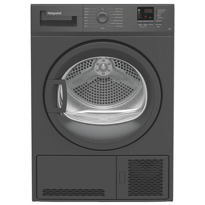 Dark Slate Gray Hotpoint 8kg Condenser Tumble Dryer - Graphite