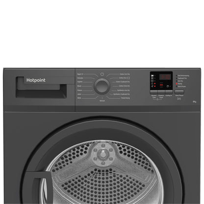 Dark Slate Gray Hotpoint 8kg Condenser Tumble Dryer - Graphite