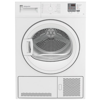 Lavender Hotpoint 9kg Condenser Tumble Dryer - Sensor Dry - White