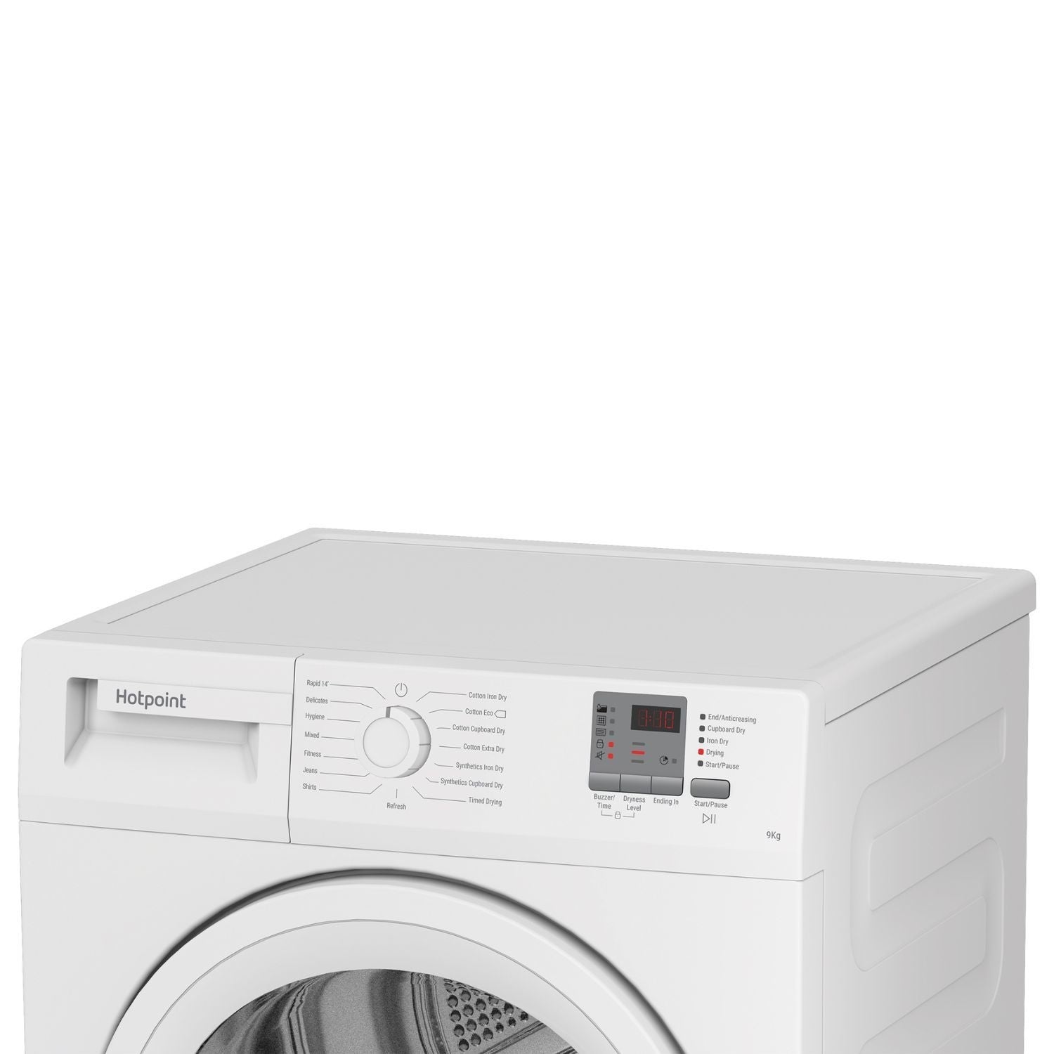 Lavender Hotpoint 9kg Condenser Tumble Dryer - Sensor Dry - White