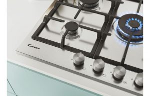 Candy CHG74WX 75cm Gas Hob – Stainless Steel - Core Appliances