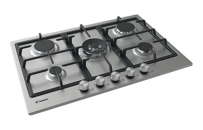 Candy CHG74WX 75cm Gas Hob – Stainless Steel - Core Appliances