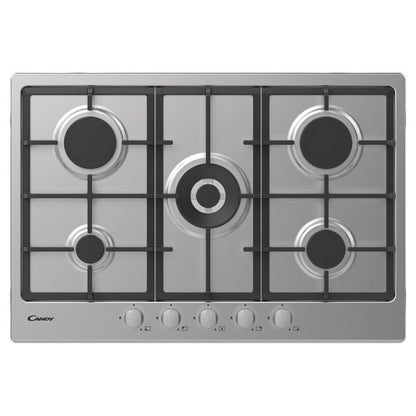 Candy CHG74WX 75cm 5-Burner Gas Hob - Stainless Steel