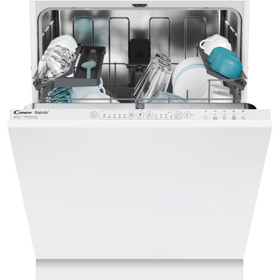 Candy CI3E53E0W-80 Integrated Full-Size Dishwasher — 13 Place Settings