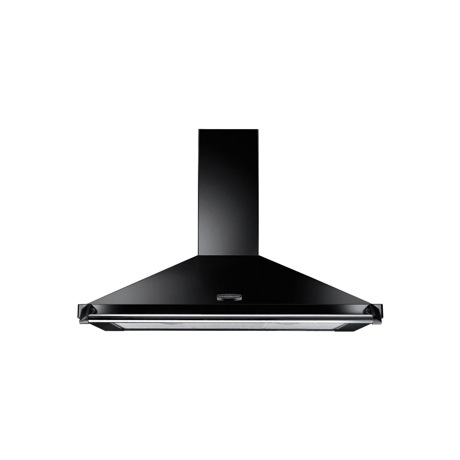 Black Rangemaster Classic 90 Chimney Hood, with Rail