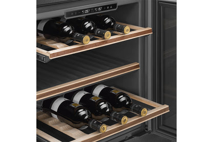 Smeg Dolce Stil Novo 60cm Built-In Column Wine Cooler - Black with Copper Trim - Core Appliances