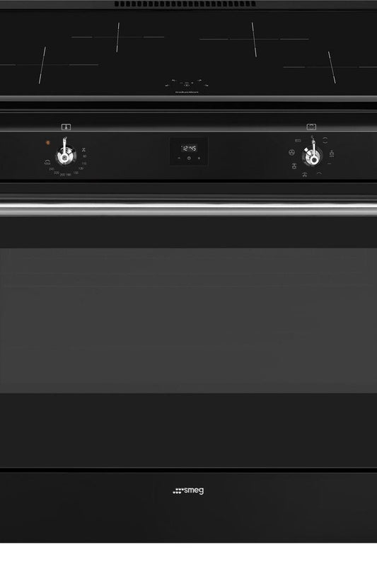 Black Smeg Concert Range Cooker, 900 mm