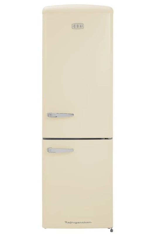 Wheat FLORENCE-BARLEY Retro 60cm freestanding frost free 60/40 fridge freezer