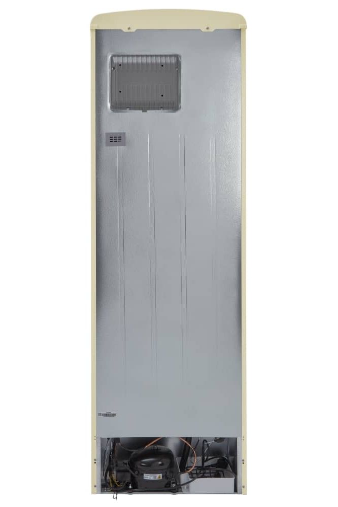 Dark Gray FLORENCE-BARLEY Retro 60cm freestanding frost free 60/40 fridge freezer