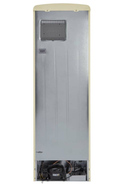 Dark Gray FLORENCE-BARLEY Retro 60cm freestanding frost free 60/40 fridge freezer