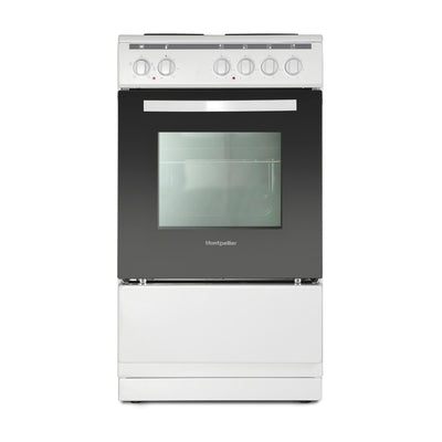 Montpellier MSE46W 50cm Freestanding Electric Cooker - White