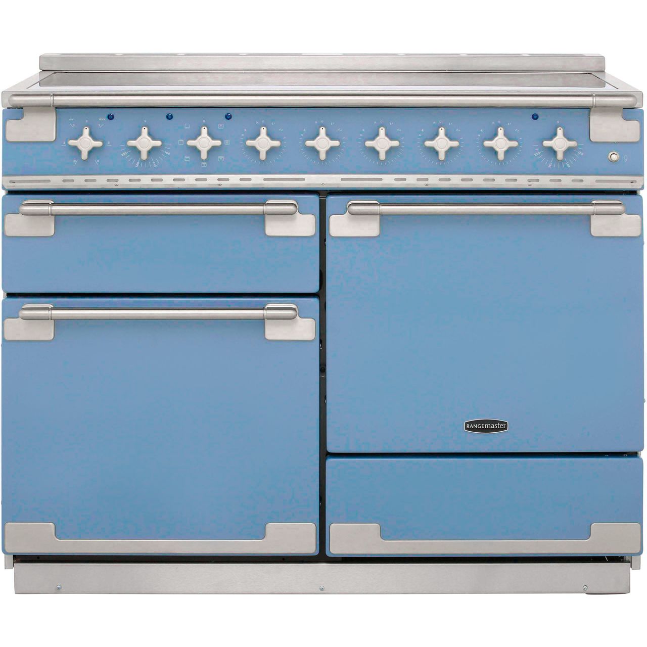 Light Slate Gray Rangemaster Elise 100 Range Cooker, Electric Induction 1000 mm