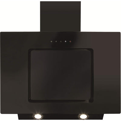 CDA 70cm Angled Chimney Extractor Hood - Black