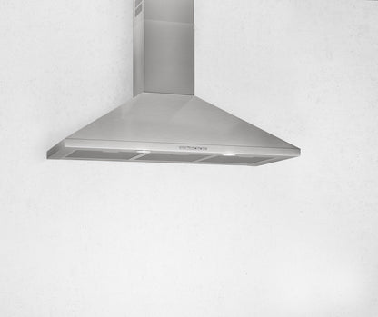 Lavender Airforce F0 S4 90cm Wall Mounted Cooker Hood Button Controls in Stainlass Steel Finish